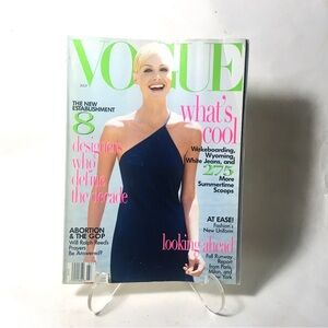 Vogue July 1996 Vintage Magazine Amber Valletta Calvin Klein Photo Steven Meisel